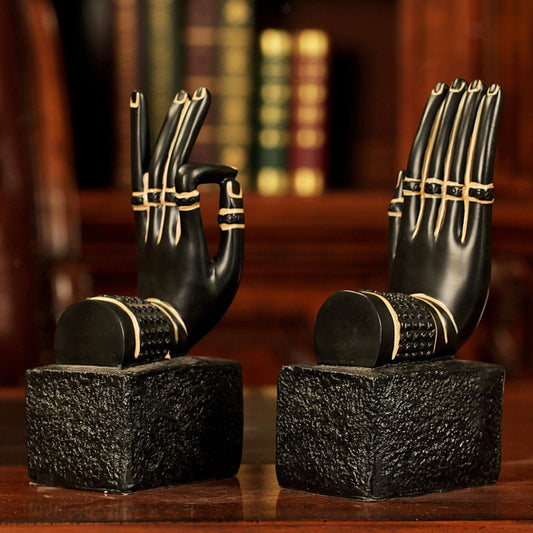 Adore Mudra palm book end set - Adore & Décor