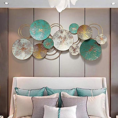 Adore Multicolor Metal Ring N Circle Wall Hanging Art Sculpture - Adore & Décor