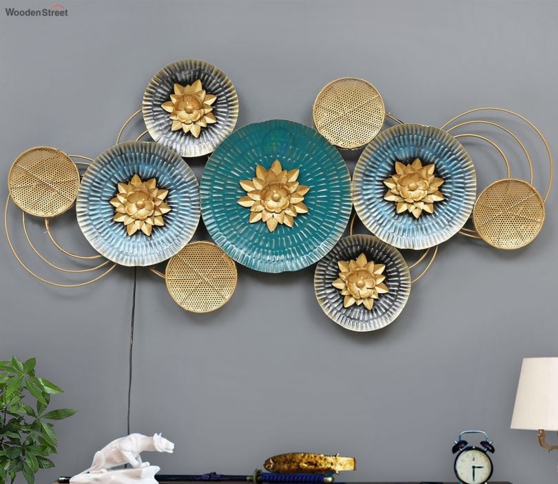 Adore Oceania plates wall art [with LED] - Adore & Décor