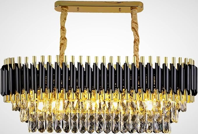 Adore oval modern chandelier - Adore & Décor