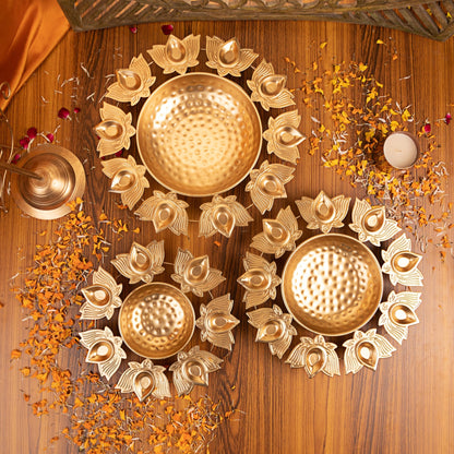 Adore Phool kamal urli (set of 3) - Adore & Décor