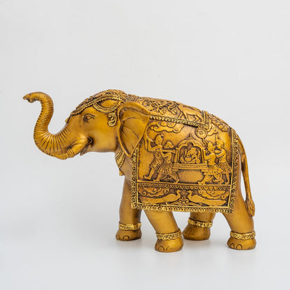 Adore sage carved elephant - Adore & Décor