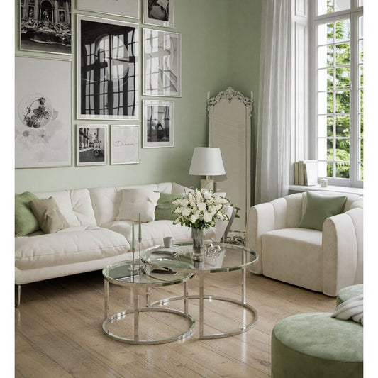 Adore Silver Sail coffee table set - Adore & Décor