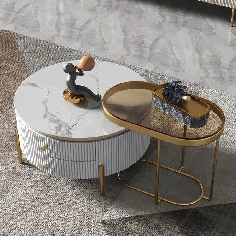 Adore sleek multipurpose centre table [set of 2] - Adore & Décor