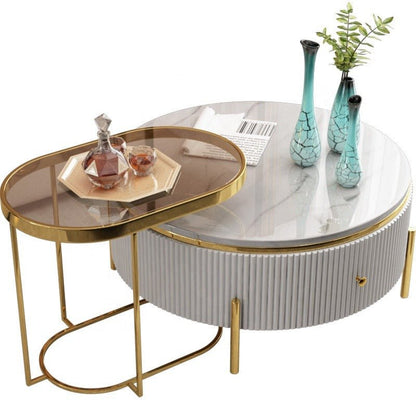 Adore sleek multipurpose centre table [set of 2] - Adore & Décor