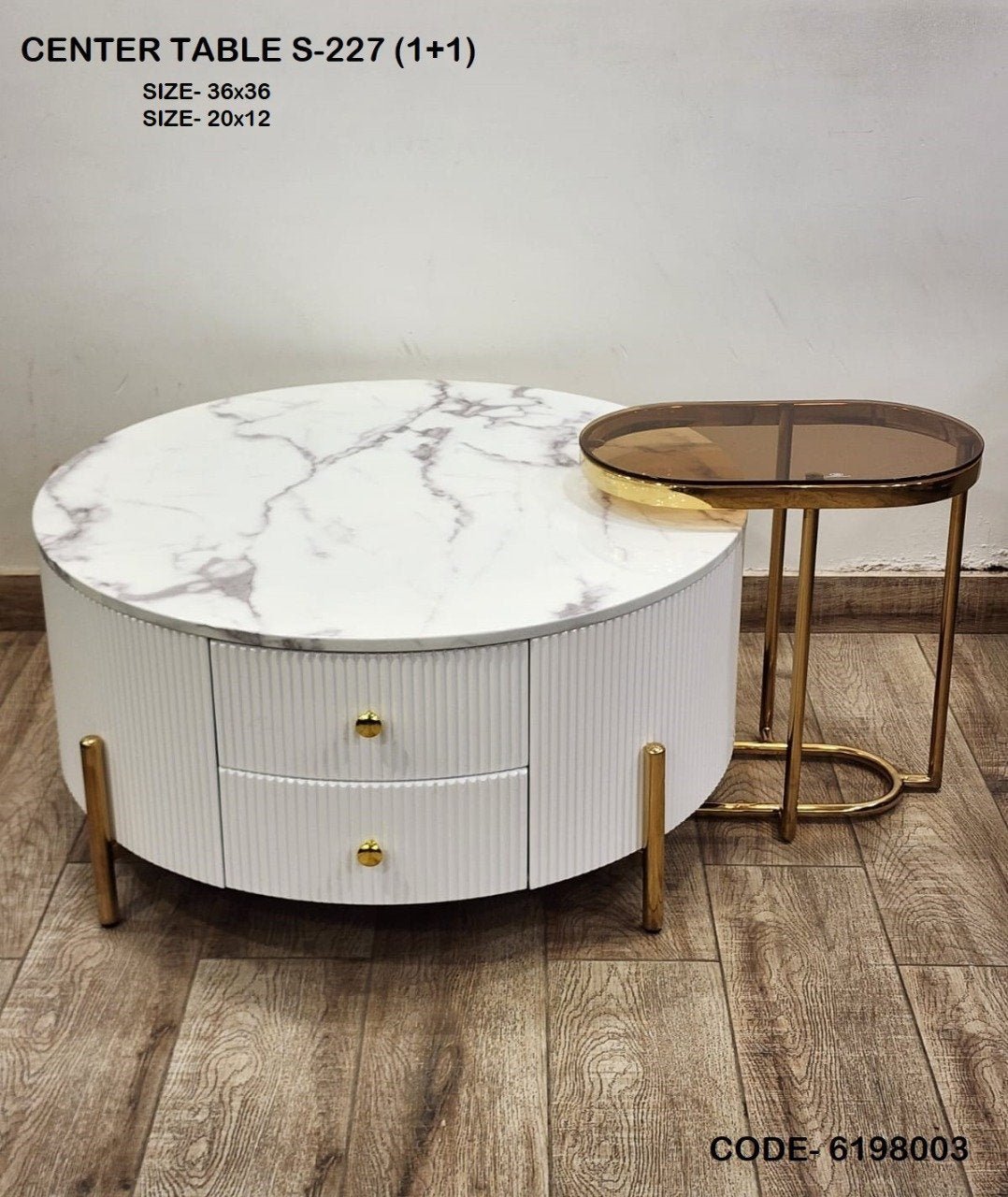 Adore sleek multipurpose centre table [set of 2] - Adore & Décor