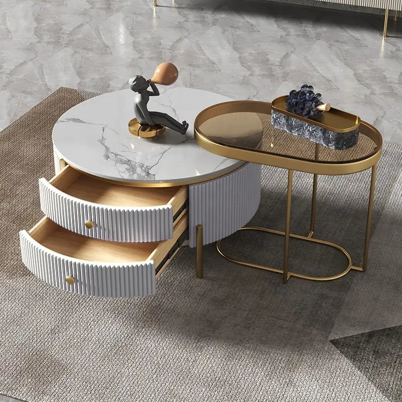 Adore sleek multipurpose centre table [set of 2] - Adore & Décor