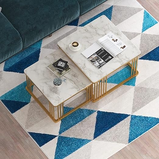 Adore Square Moon nesting table [set of 2] - Adore & Décor