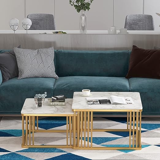 Adore Square Moon nesting table [set of 2] - Adore & Décor