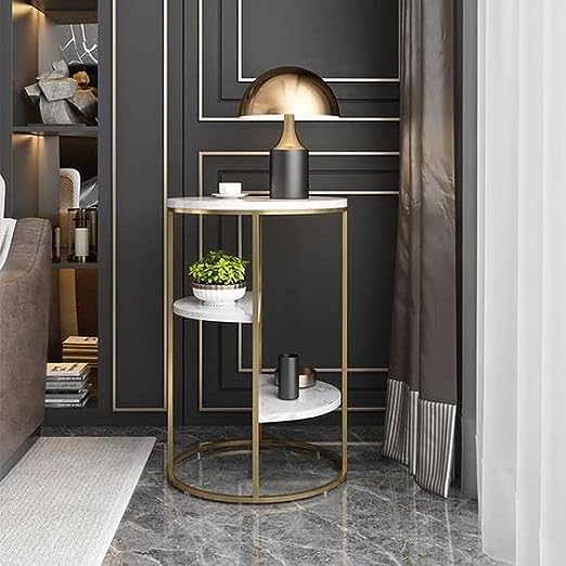 Adore Sturdy dude side table [3 racks] - Adore & Décor