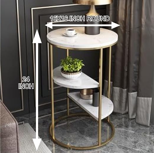 Adore Sturdy dude side table [3 racks] - Adore & Décor