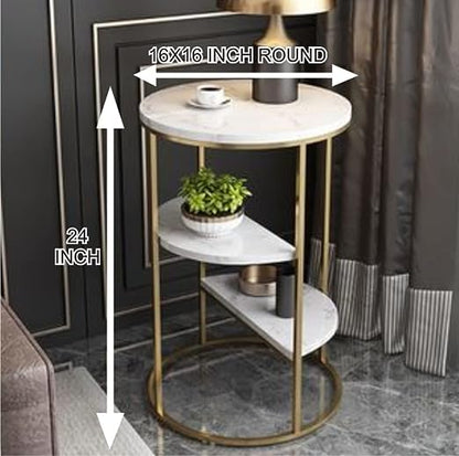 Adore Sturdy dude side table [3 racks] - Adore & Décor