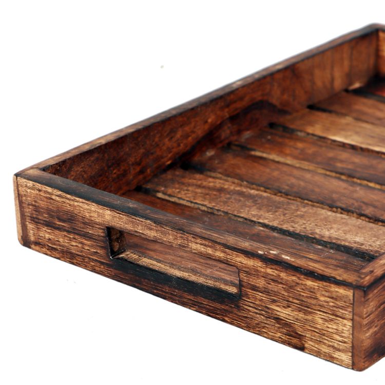 Adore sumi ash shade wooden tray - Adore & Décor