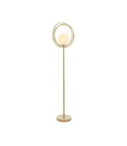 Adore triple ring moon lamp frost globe floor lamp 5ft. - Adore & Décor