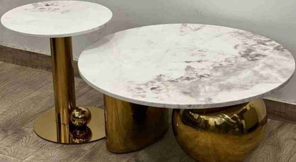 Adore twins marble table set - Adore & Décor