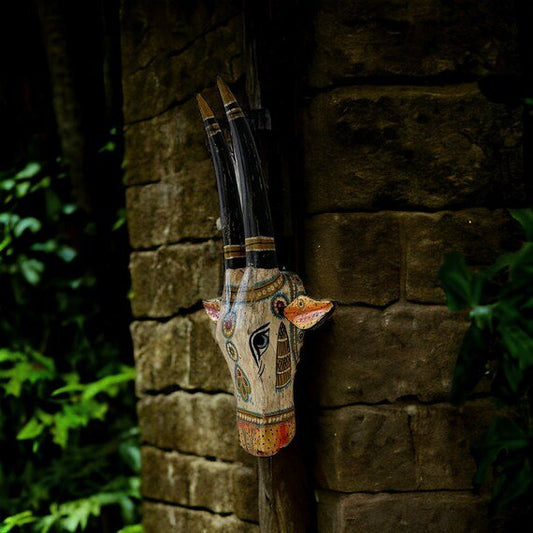 Adore Vastu hand painted cow head decor - Adore & Décor