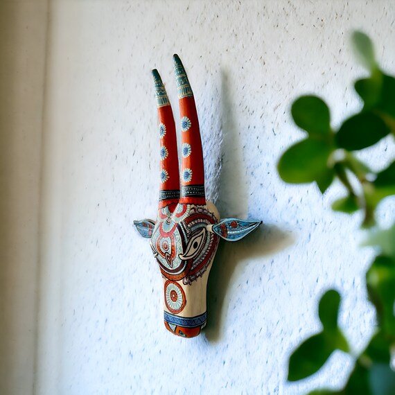 Adore Vastu hand painted cow head decor - Adore & Décor