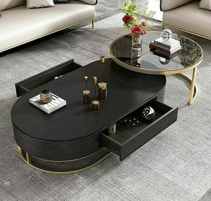 Adore Black Shimmer Nesting table set