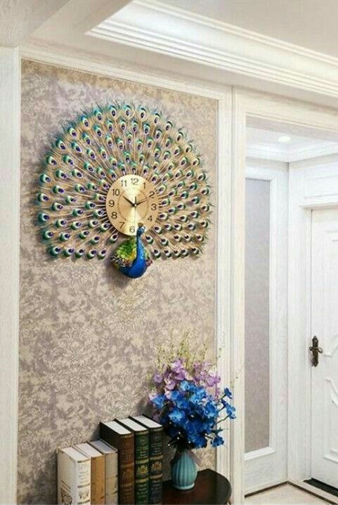 Adore Peacock wall clock