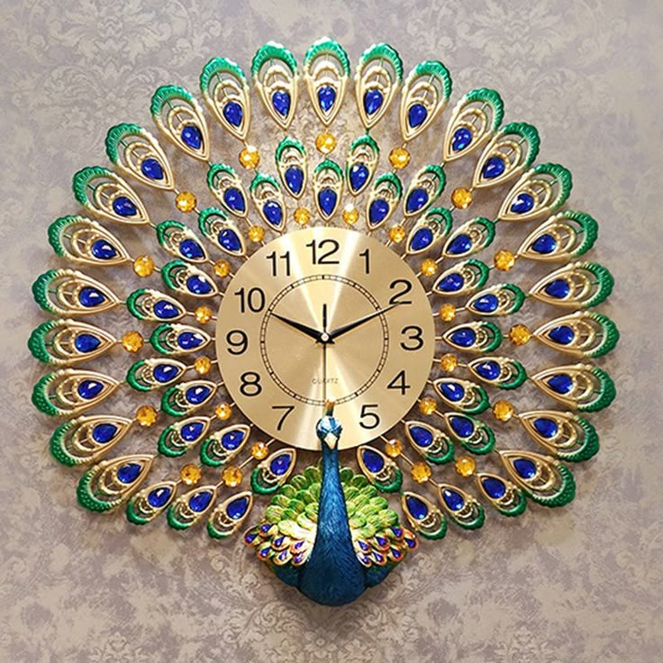 Adore Peacock wall clock