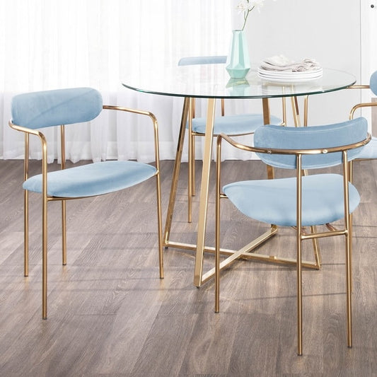 Adore nuclear mini dining table with 4 cushioned seaters