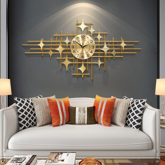 Twinkling starlight wall clock