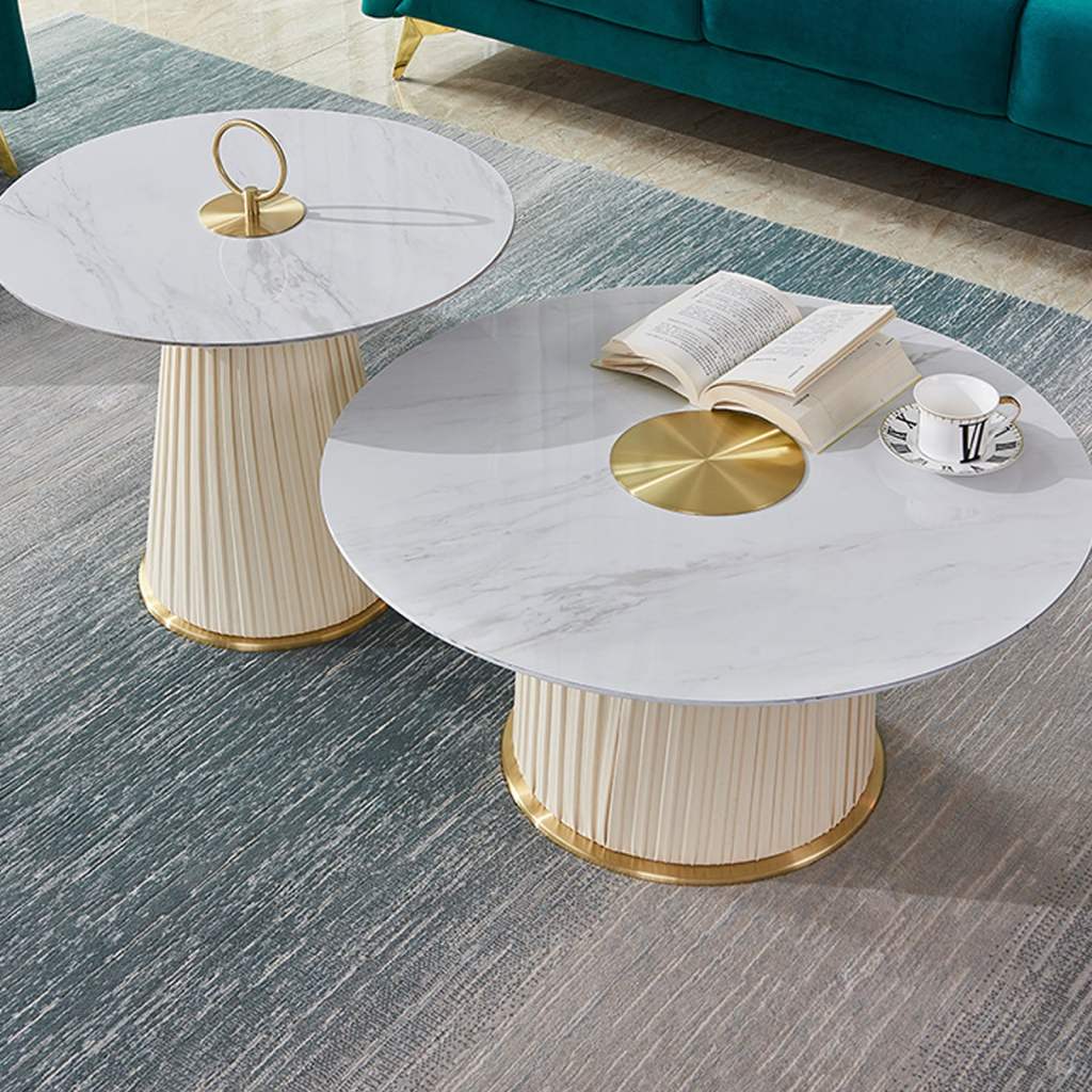 Adore leather touch statement centre table