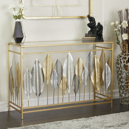 Adore Autumn leaf console table