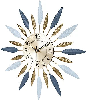 Siberian peacock wall clock