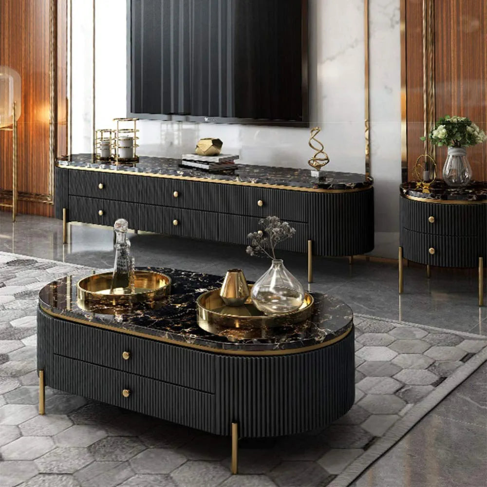 Adore double drawer centre table