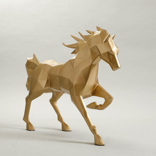 Adore golden horse decor