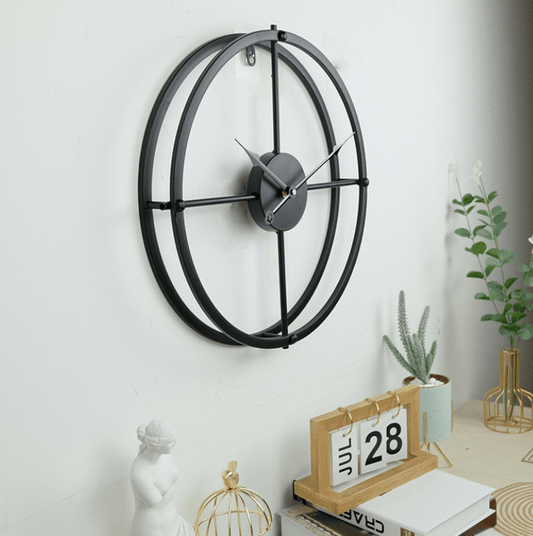 The charcoal black matte wall clock - Adore & Décor