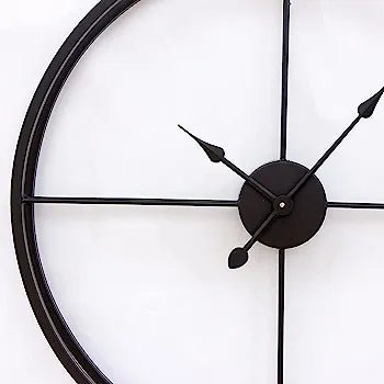 The charcoal black matte wall clock - Adore & Décor