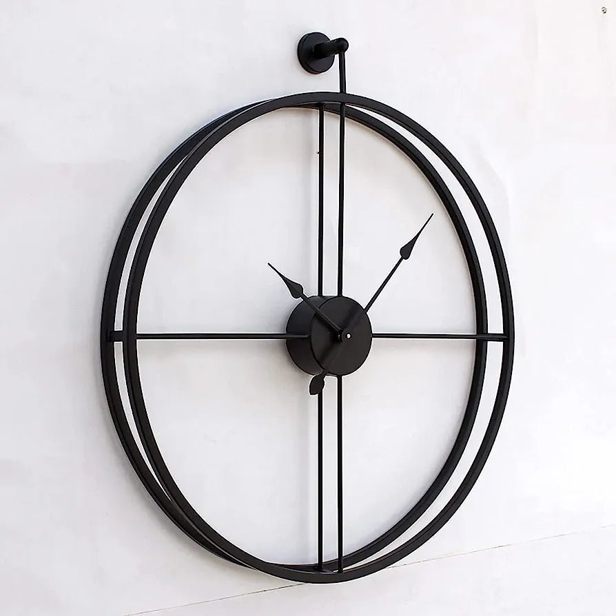 The charcoal black matte wall clock - Adore & Décor