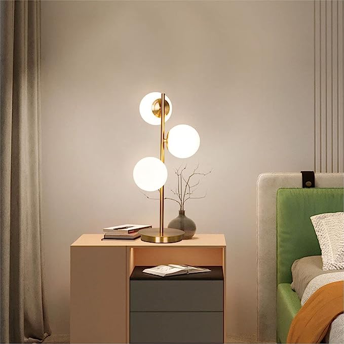 Triple Globe Shaped table Lamp - Adore & Décor