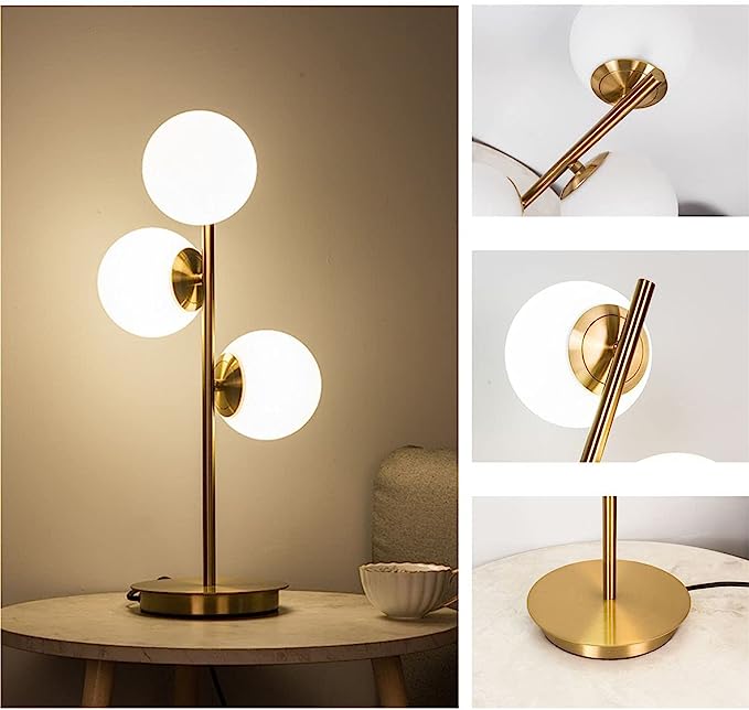 Triple Globe Shaped table Lamp - Adore & Décor