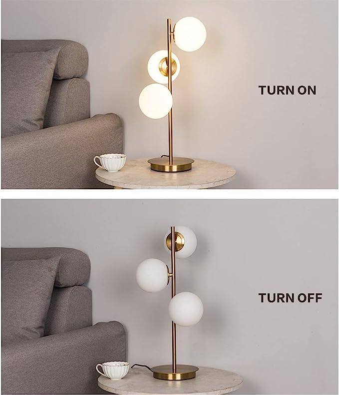Triple Globe Shaped table Lamp - Adore & Décor