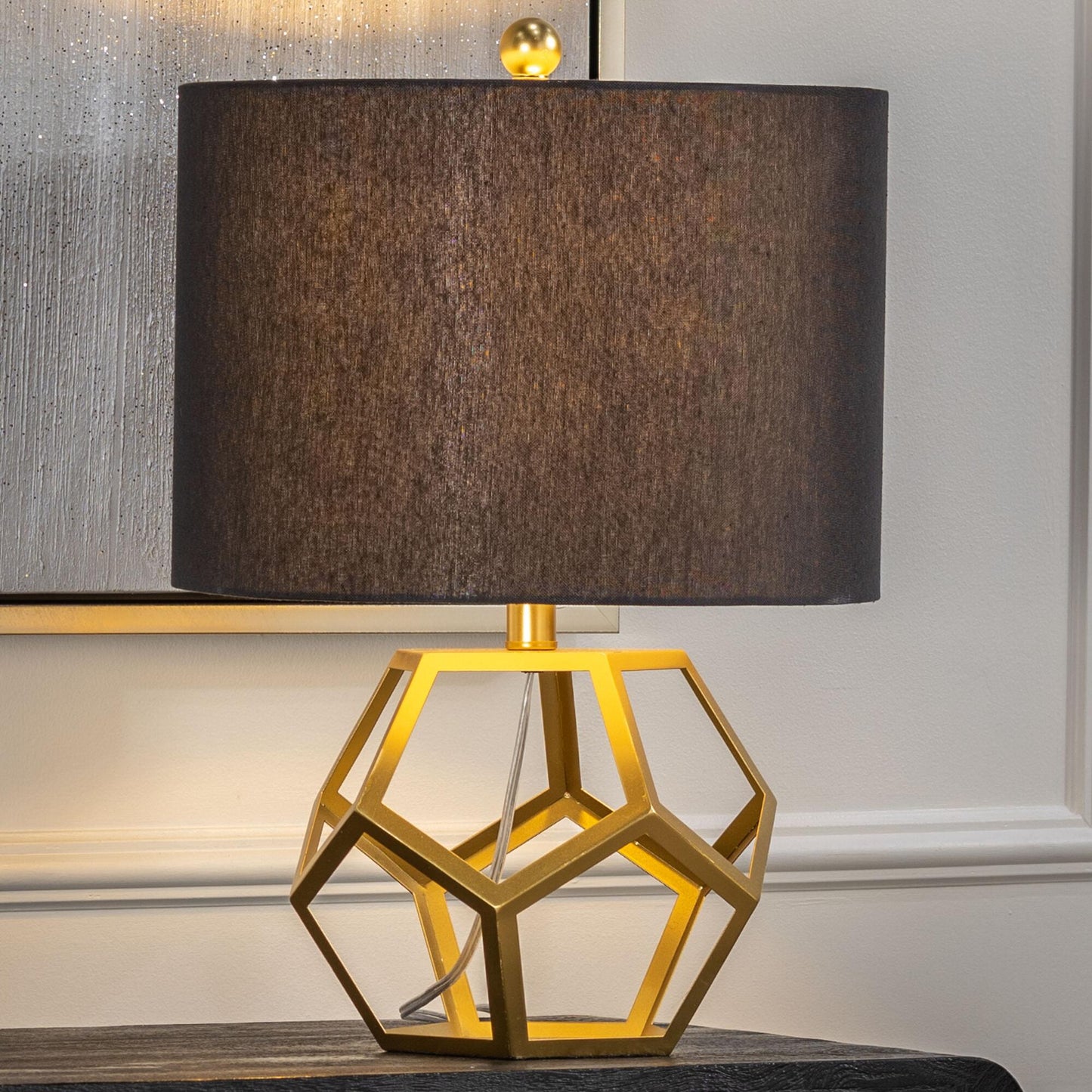 Adore Vintage black flix table lamp