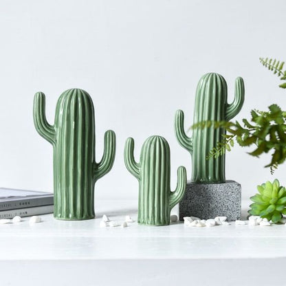 Adore Cactus shaped vase [set of 3]