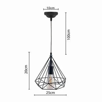 Adore Ceiling Pendant Hanging Light (Diamond Shape) - Adore & Décor