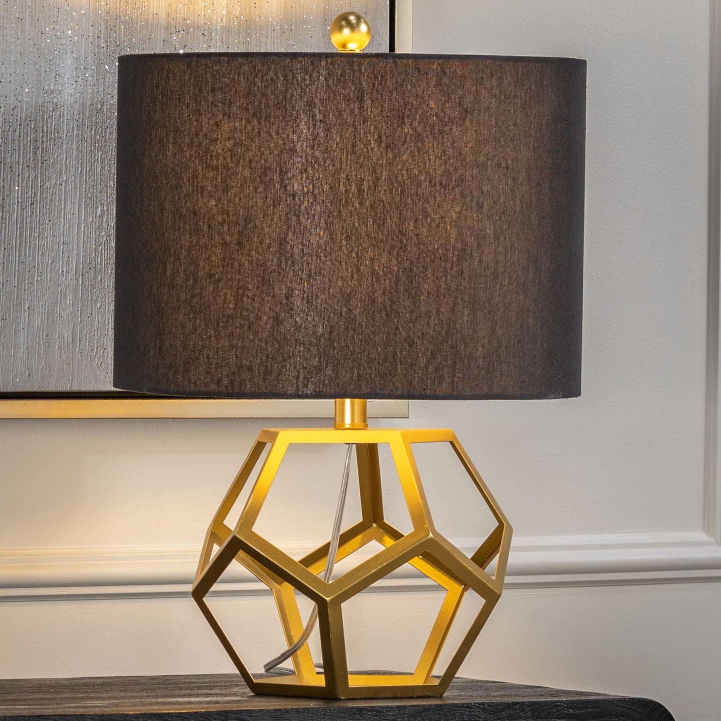 Adore Vintage black flix table lamp - Adore & Décor